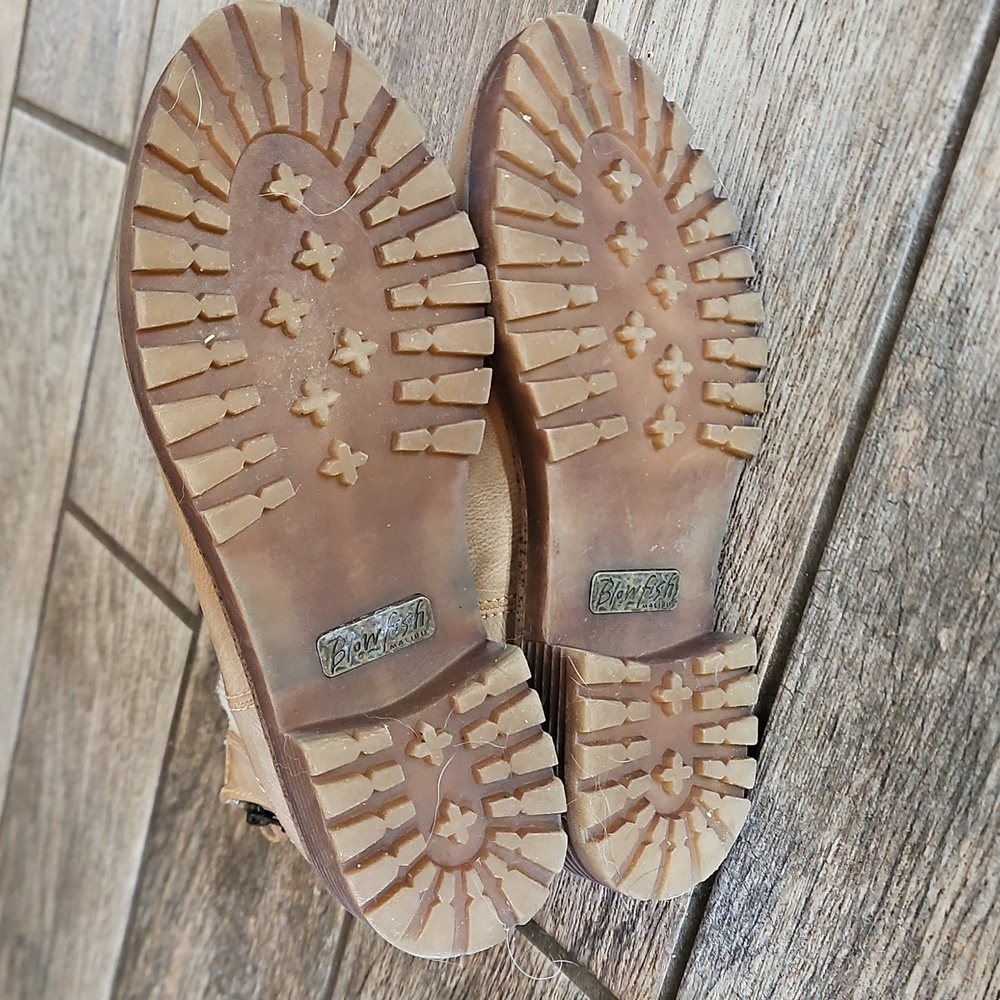 Blowfish Tan Ankle Boots Size 6 - Picture 5 of 7